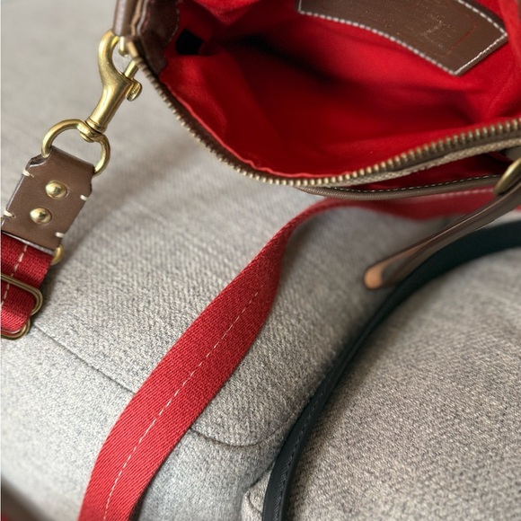 Coach Signature Crossbody Bag - Orange and Brown - Picture 3 of 4